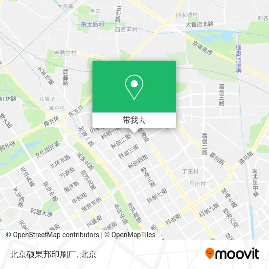 北京硕果邦印刷厂地图