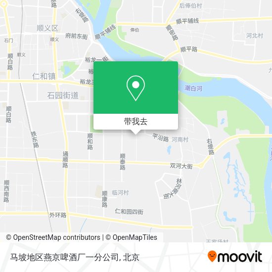 马坡地区燕京啤酒厂一分公司地图