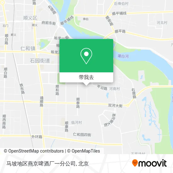 马坡地区燕京啤酒厂一分公司地图