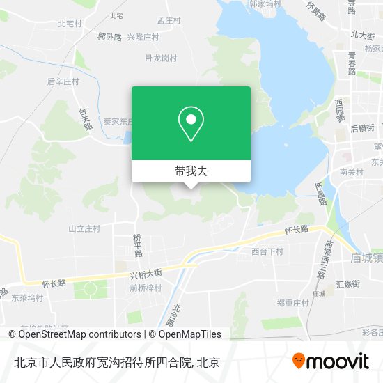 北京市人民政府宽沟招待所四合院地图