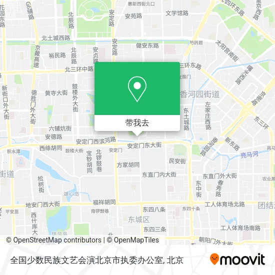 全国少数民族文艺会演北京市执委办公室地图