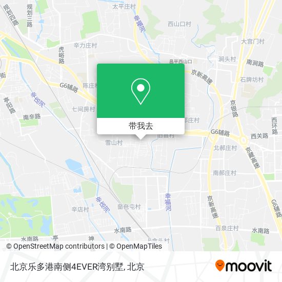 北京乐多港南侧4EVER湾别墅地图
