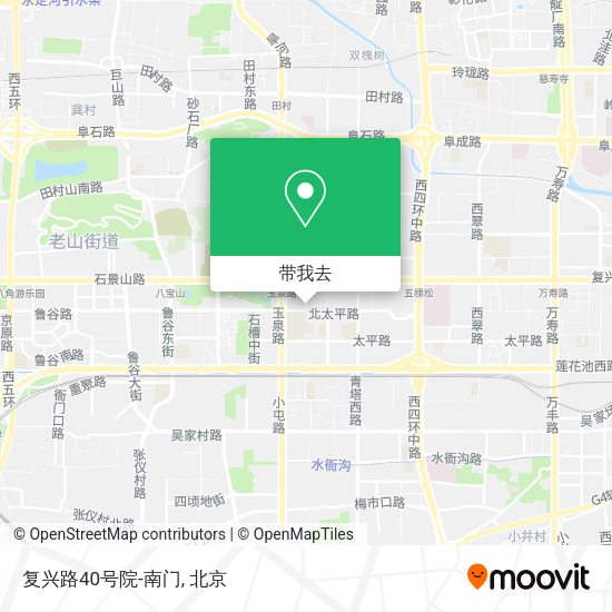 复兴路40号院-南门地图