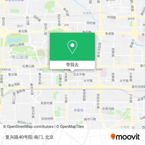 复兴路40号院-南门地图