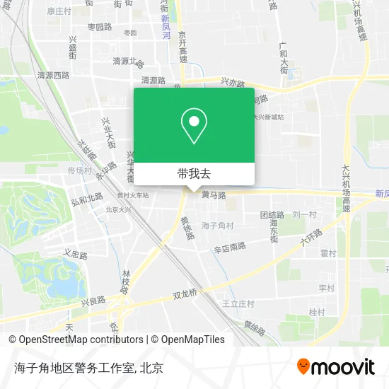 海子角地区警务工作室地图