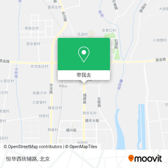 恒华西街辅路地图