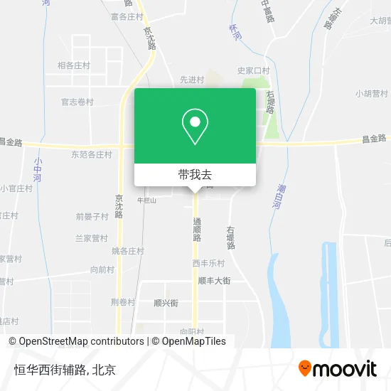 恒华西街辅路地图