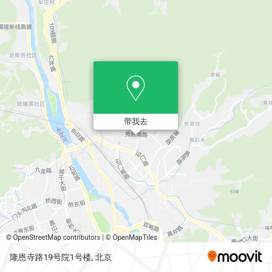 隆恩寺路19号院1号楼地图