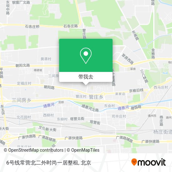 6号线常营北二外时尚一居整租地图