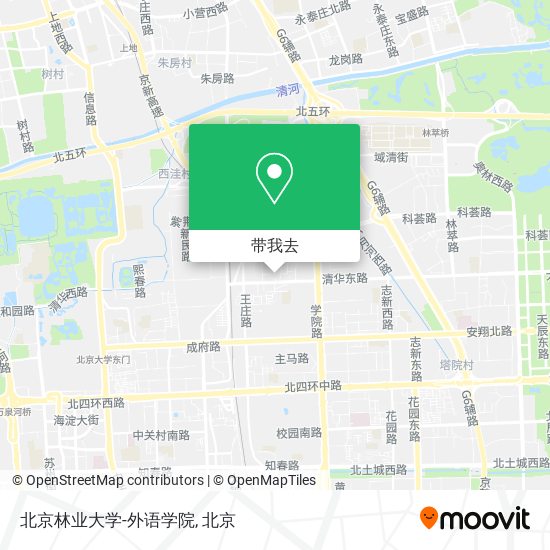 北京林业大学-外语学院地图