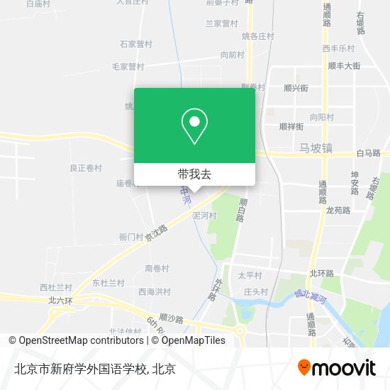 北京市新府学外国语学校地图