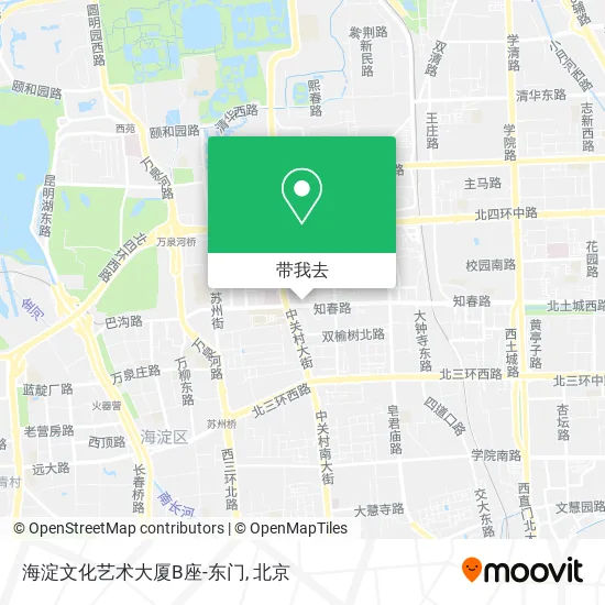 海淀文化艺术大厦B座-东门地图