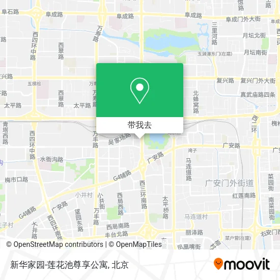 新华家园-莲花池尊享公寓地图