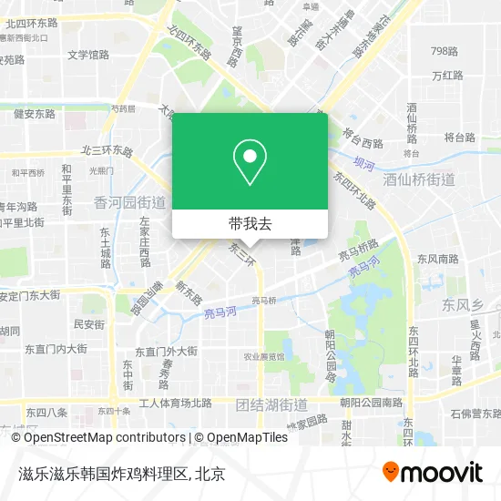 滋乐滋乐韩国炸鸡料理区地图