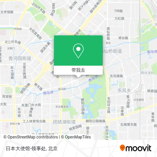 日本大使馆-领事处地图