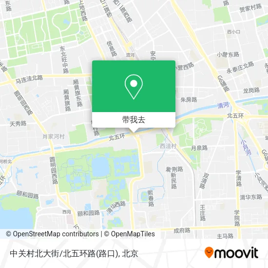 中关村北大街/北五环路(路口)地图