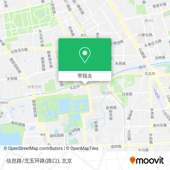 信息路/北五环路(路口)地图