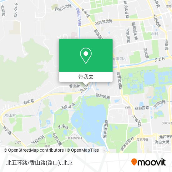 北五环路/香山路(路口)地图