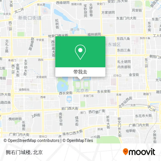 阙右门城楼地图