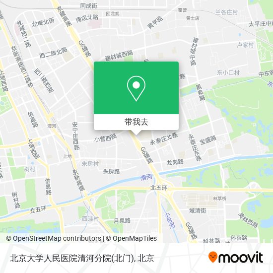 北京大学人民医院清河分院(北门)地图