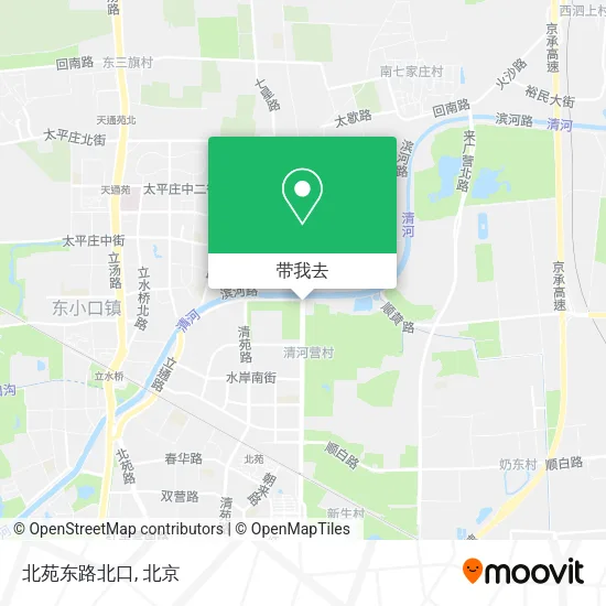 北苑东路北口地图