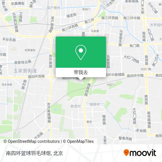 南四环篮球羽毛球馆地图