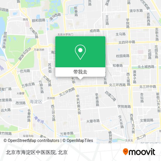北京市海淀区中医医院地图