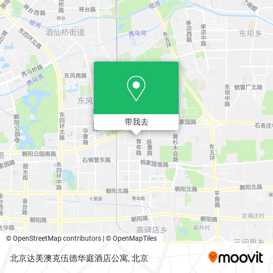 北京达美澳克伍德华庭酒店公寓地图