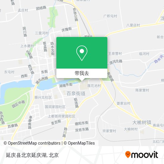延庆县北京延庆湖地图