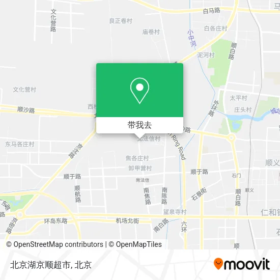 北京湖京顺超市地图