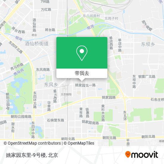姚家园东里-9号楼地图