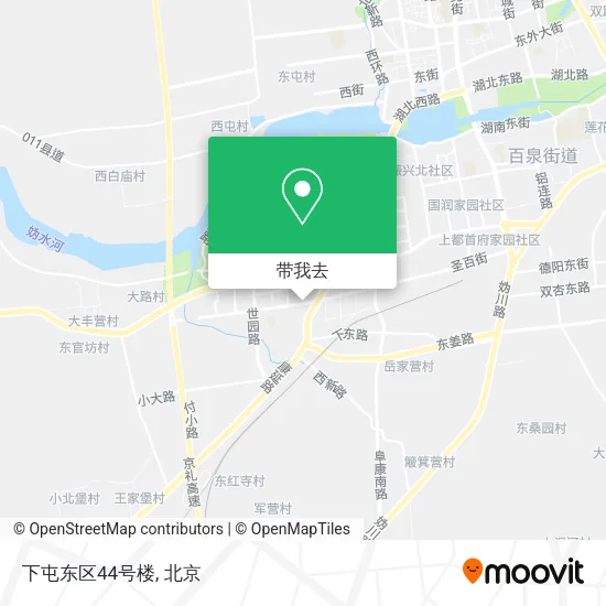 下屯东区44号楼地图