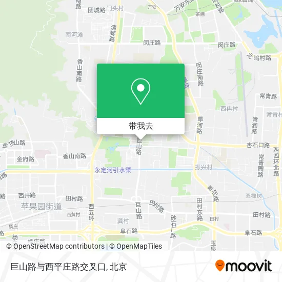 巨山路与西平庄路交叉口地图