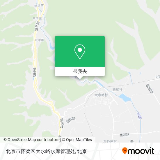 北京市怀柔区大水峪水库管理处地图