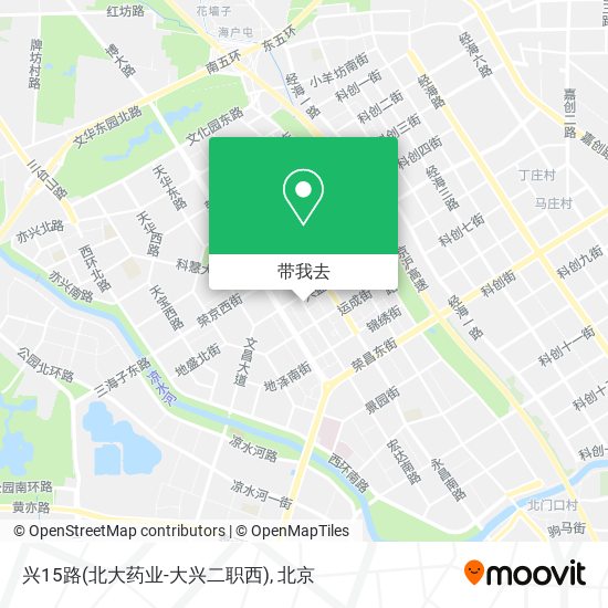 兴15路(北大药业-大兴二职西)地图