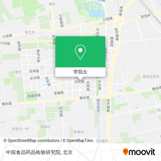 中国食品药品检验研究院地图
