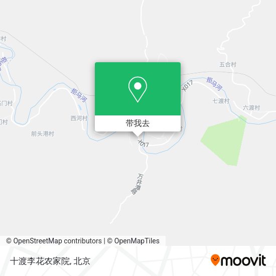 十渡李花农家院地图