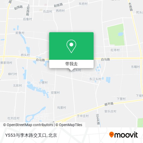 Y553与李木路交叉口地图