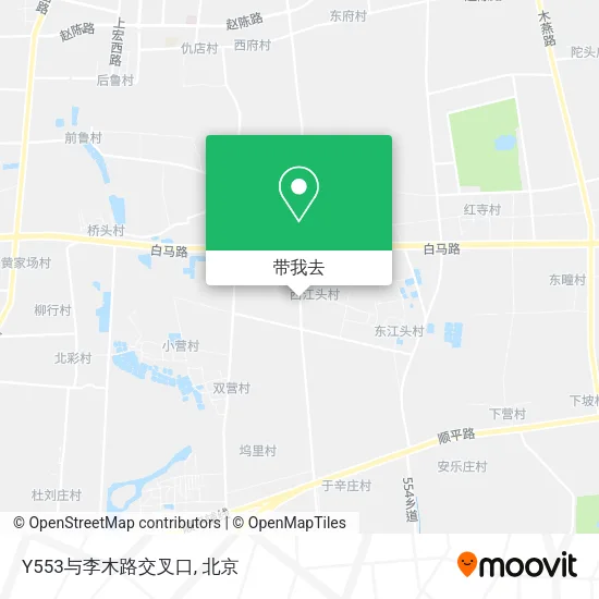 Y553与李木路交叉口地图