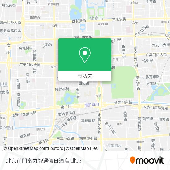 北京前門富力智選假日酒店地图