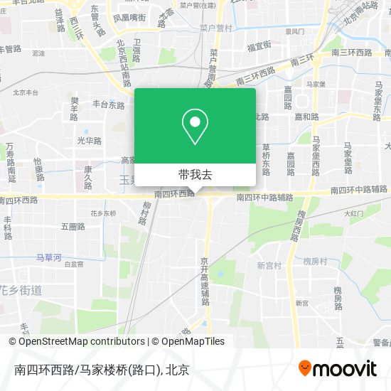 南四环西路/马家楼桥(路口)地图