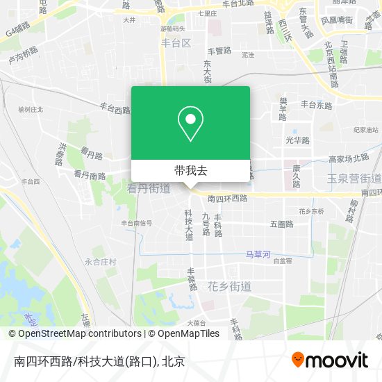 南四环西路/科技大道(路口)地图