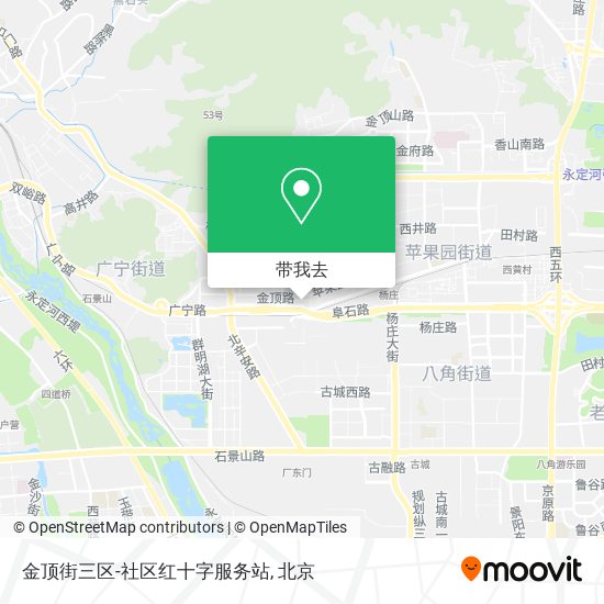 金顶街三区-社区红十字服务站地图