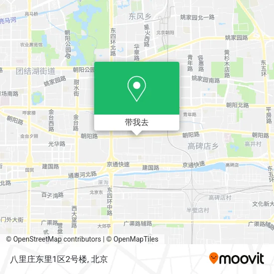 八里庄东里1区2号楼地图