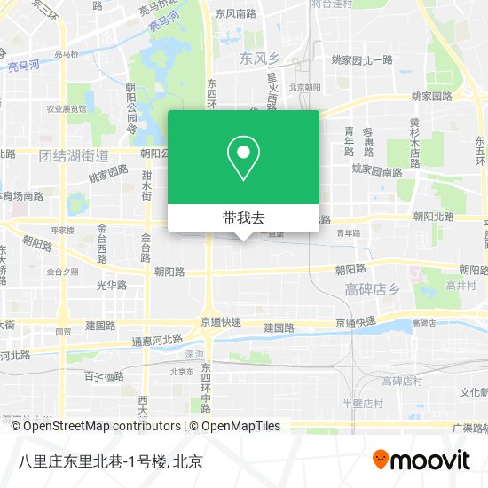 八里庄东里北巷-1号楼地图