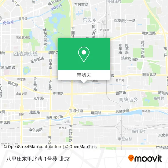 八里庄东里北巷-1号楼地图
