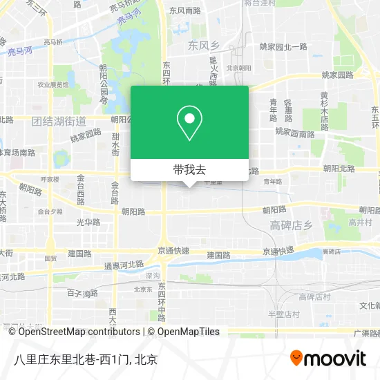 八里庄东里北巷-西1门地图