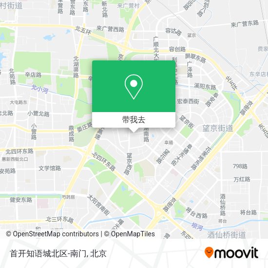 首开知语城北区-南门地图