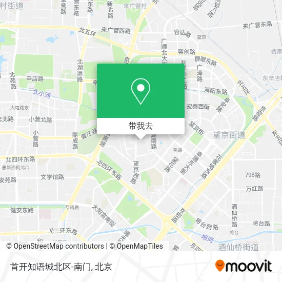 首开知语城北区-南门地图