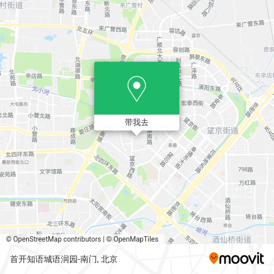 首开知语城语润园-南门地图